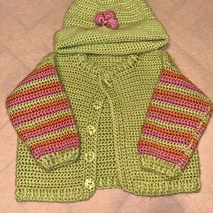 Infant Handmade coat and hat